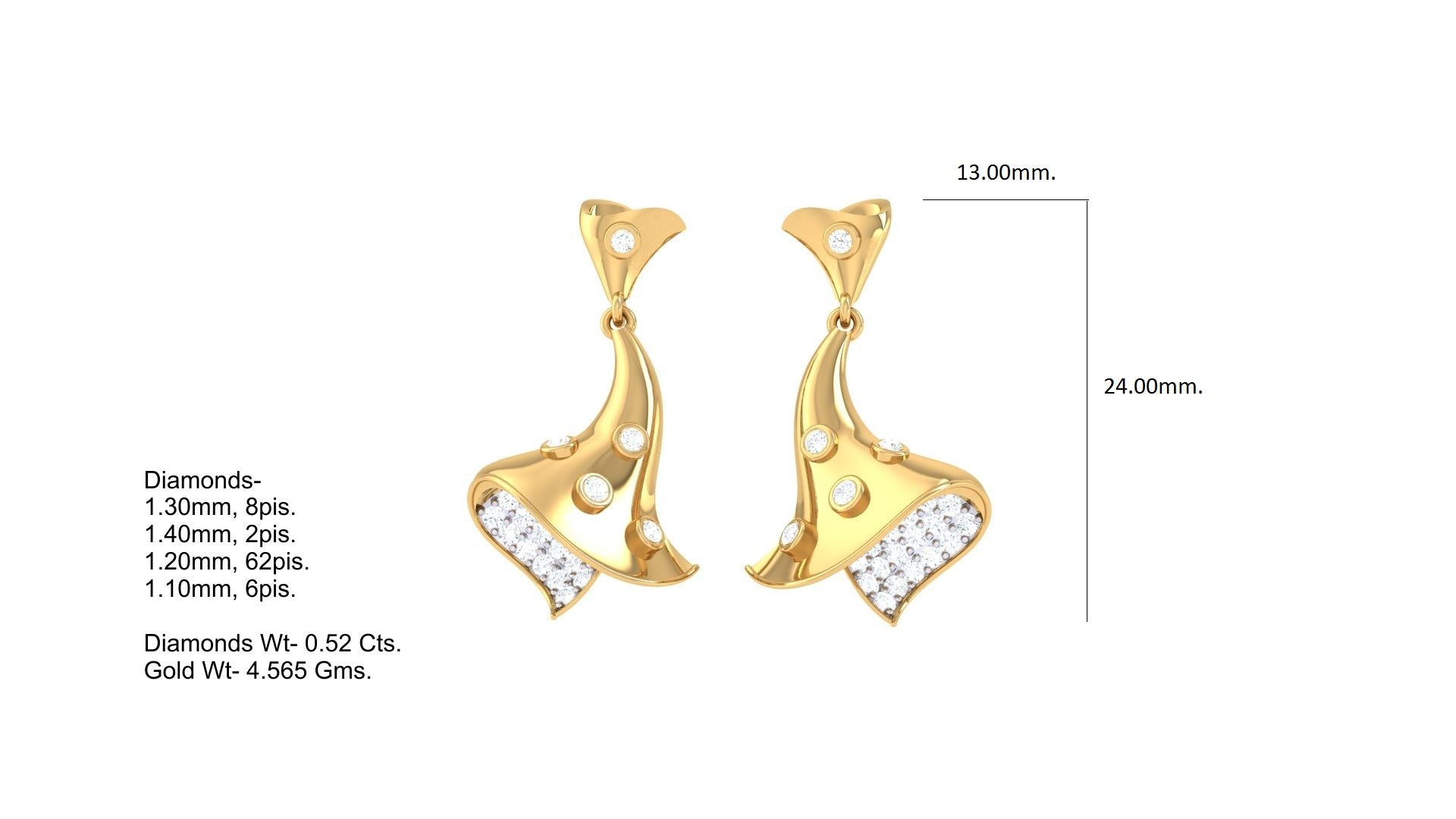 Radiant Leaf Cascade Earrings