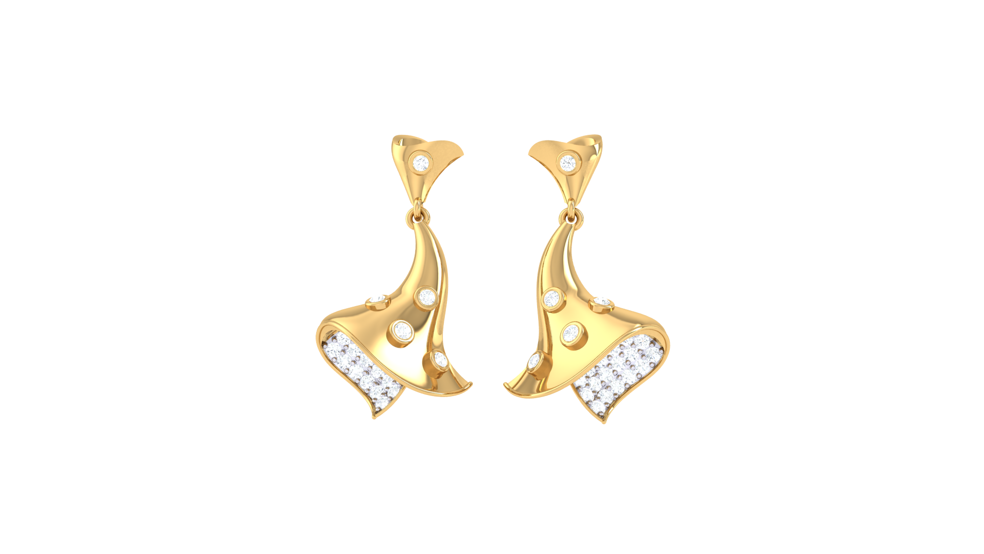 Radiant Leaf Cascade Earrings