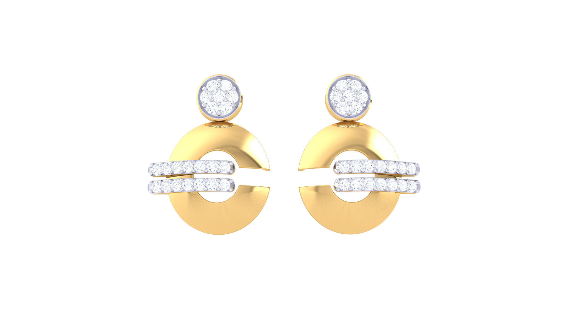 Sparkling Timeless Line Earrings
