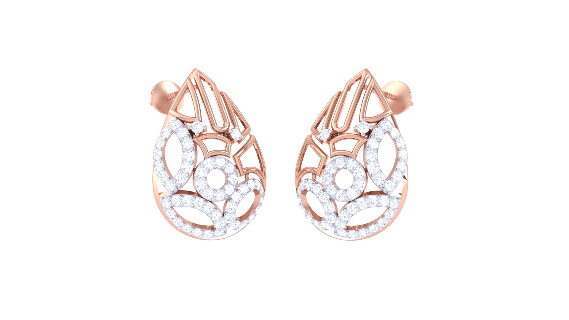 Delicate Lace Design Earrings