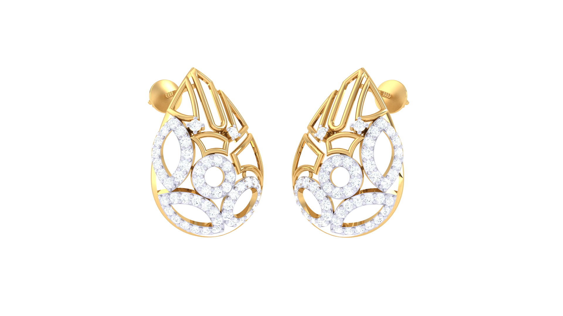 Delicate Lace Design Earrings