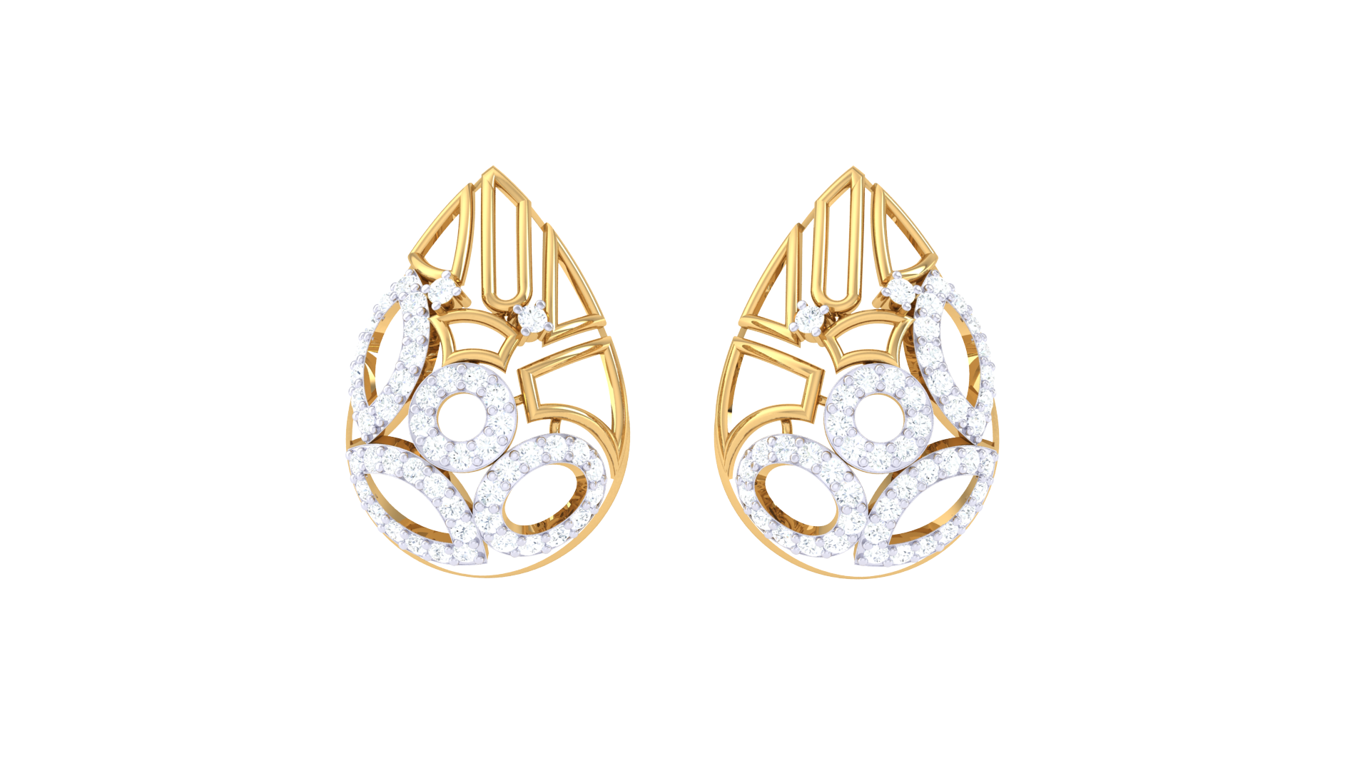 Delicate Lace Design Earrings