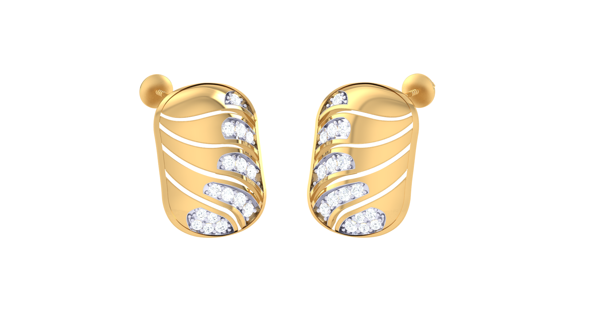 Elegant Gold Ball Top Earrings