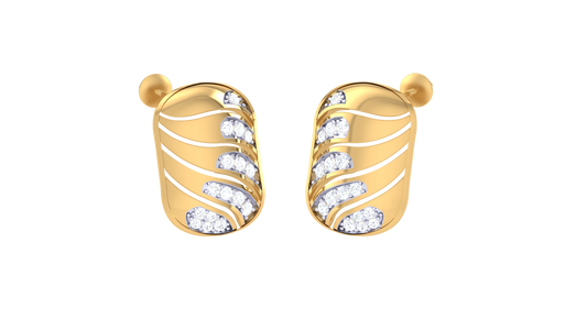 Elegant Gold Ball Top Earrings