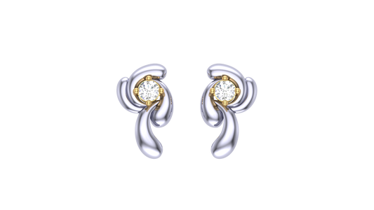 Sparkling Swirl Accent Earrings