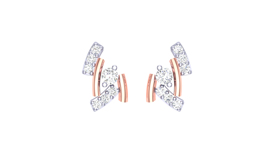 Contemporary Diamond Accent Earrings