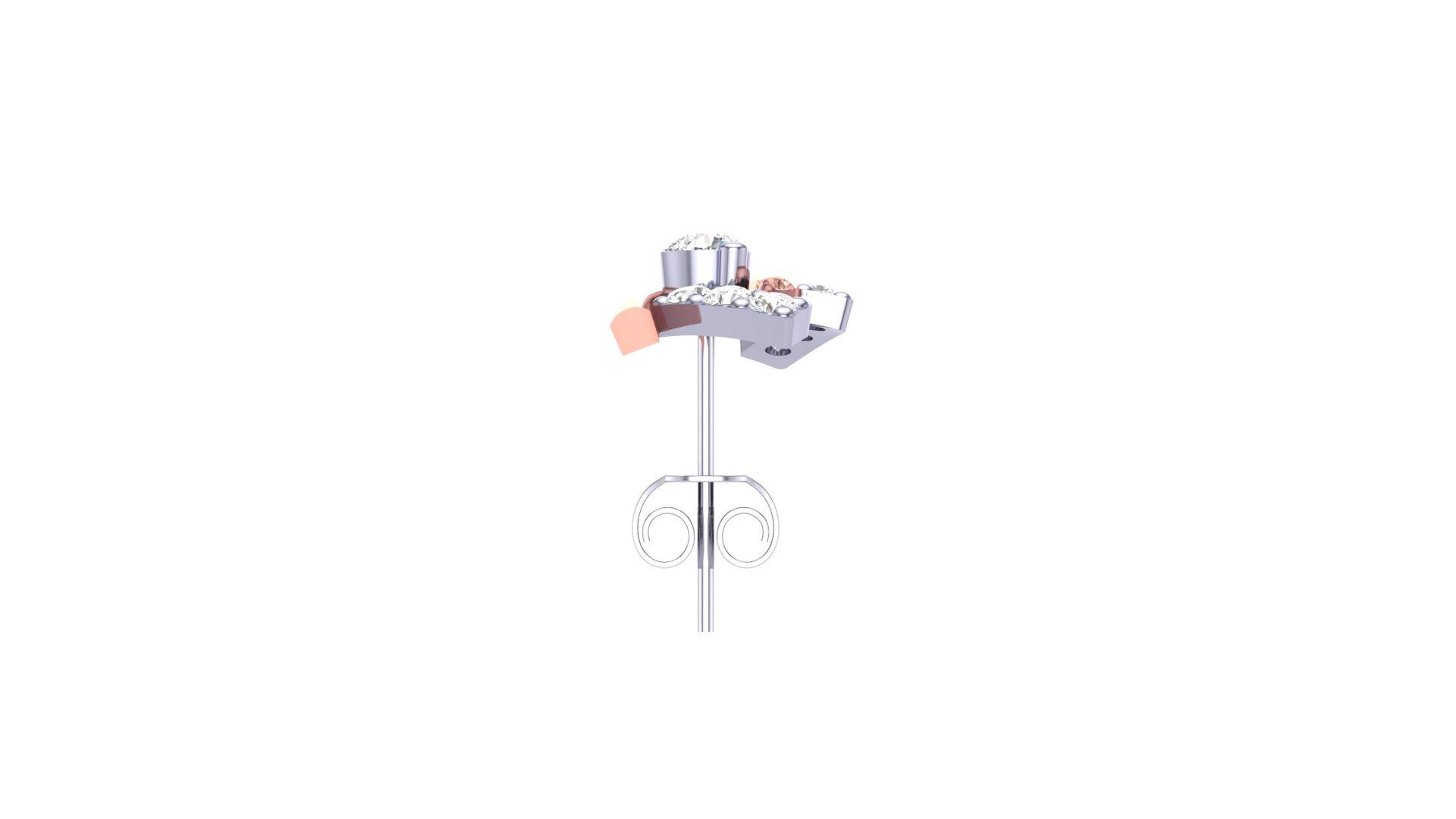 Contemporary Diamond Accent Earrings
