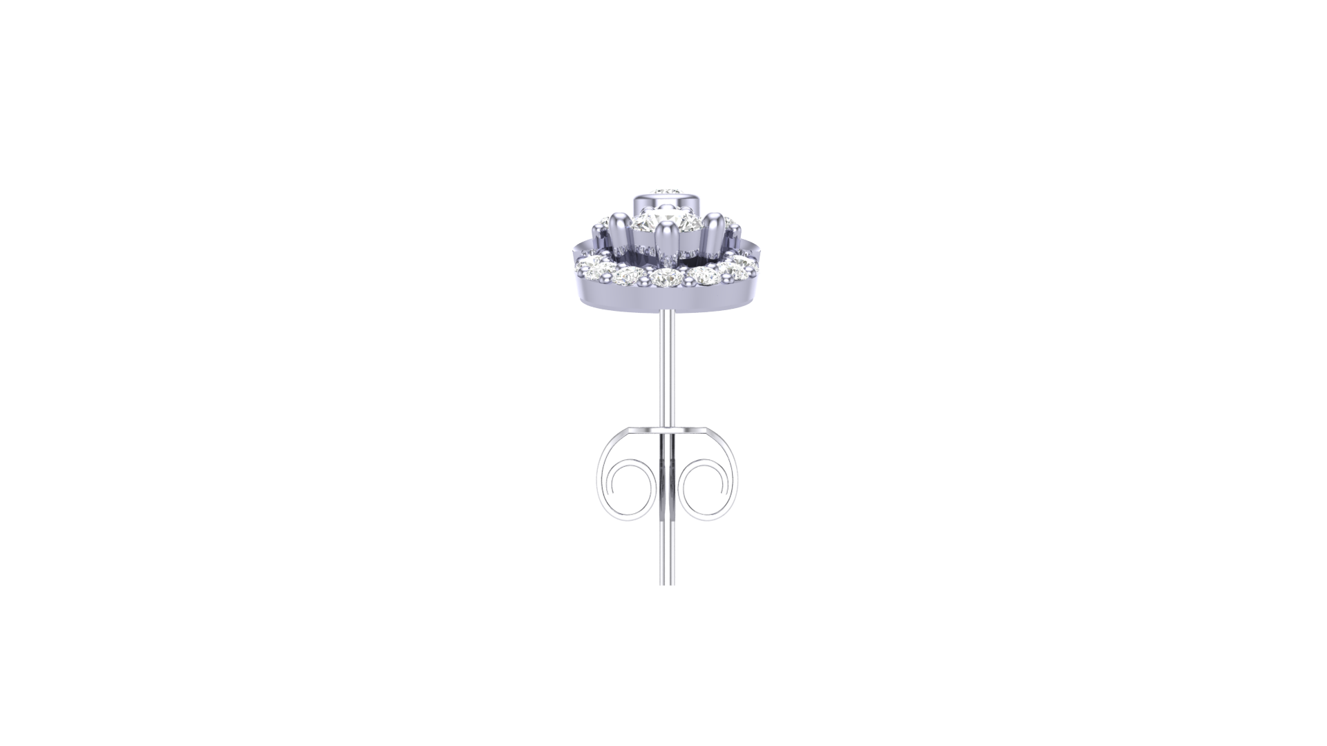 Chain Link Drop Diamond Earrings
