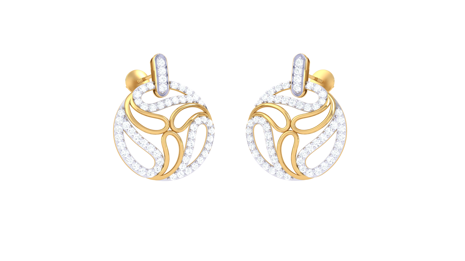 Elegant Interwoven Design Earrings