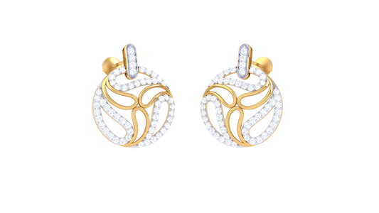 Elegant Interwoven Design Earrings