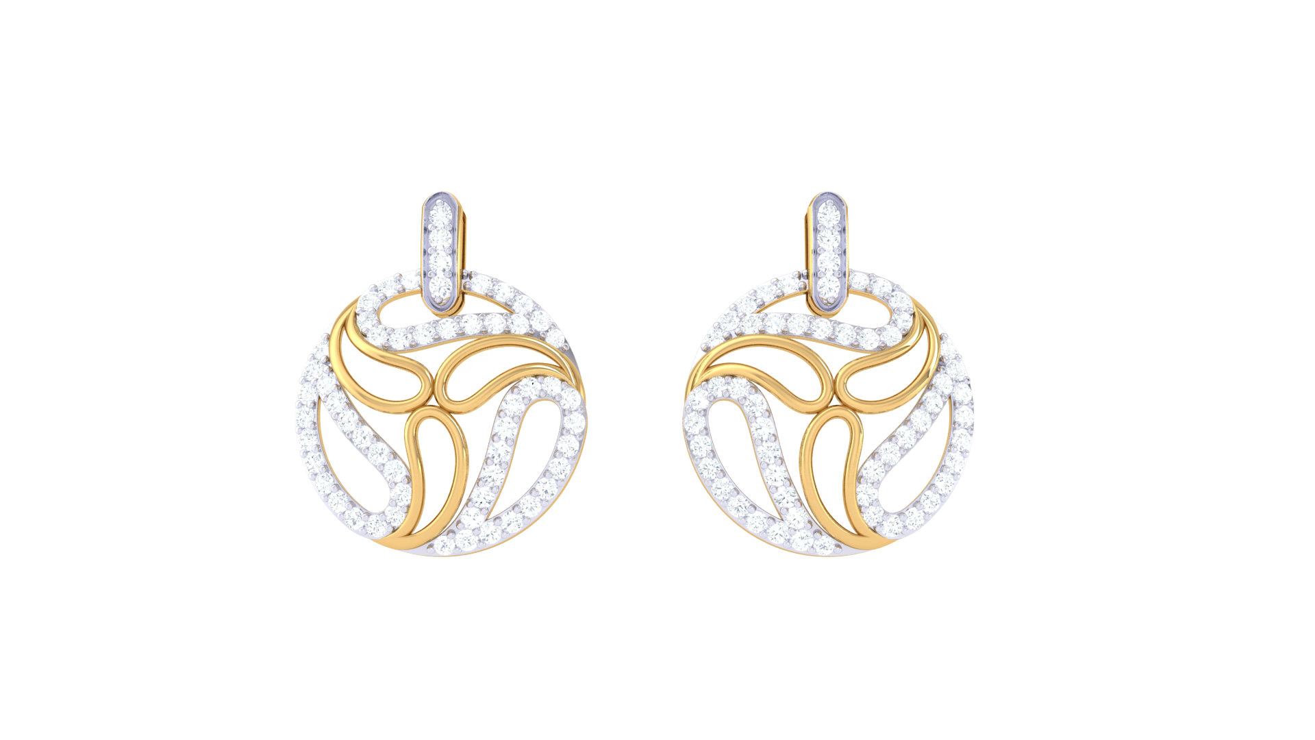 Elegant Interwoven Design Earrings