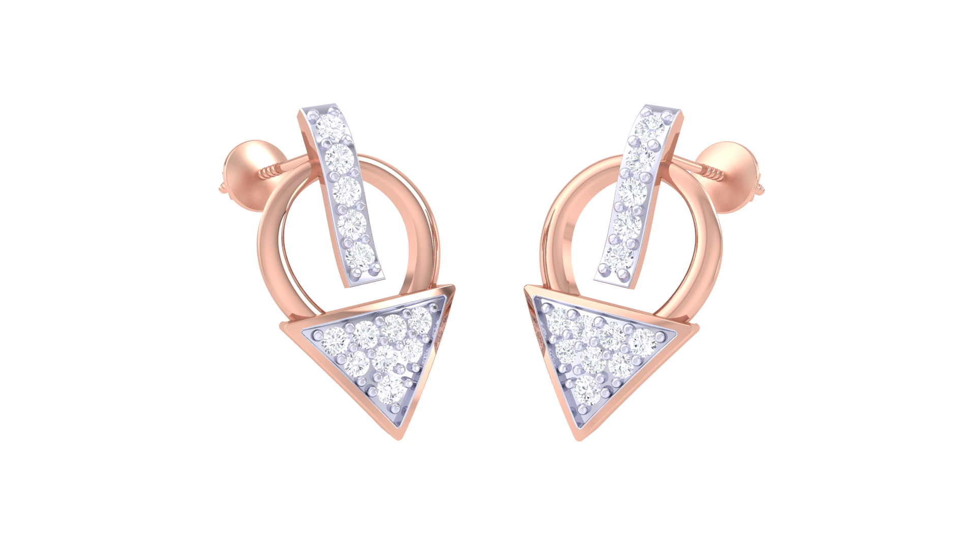 Royal Arrow Diamond Studded Earrings