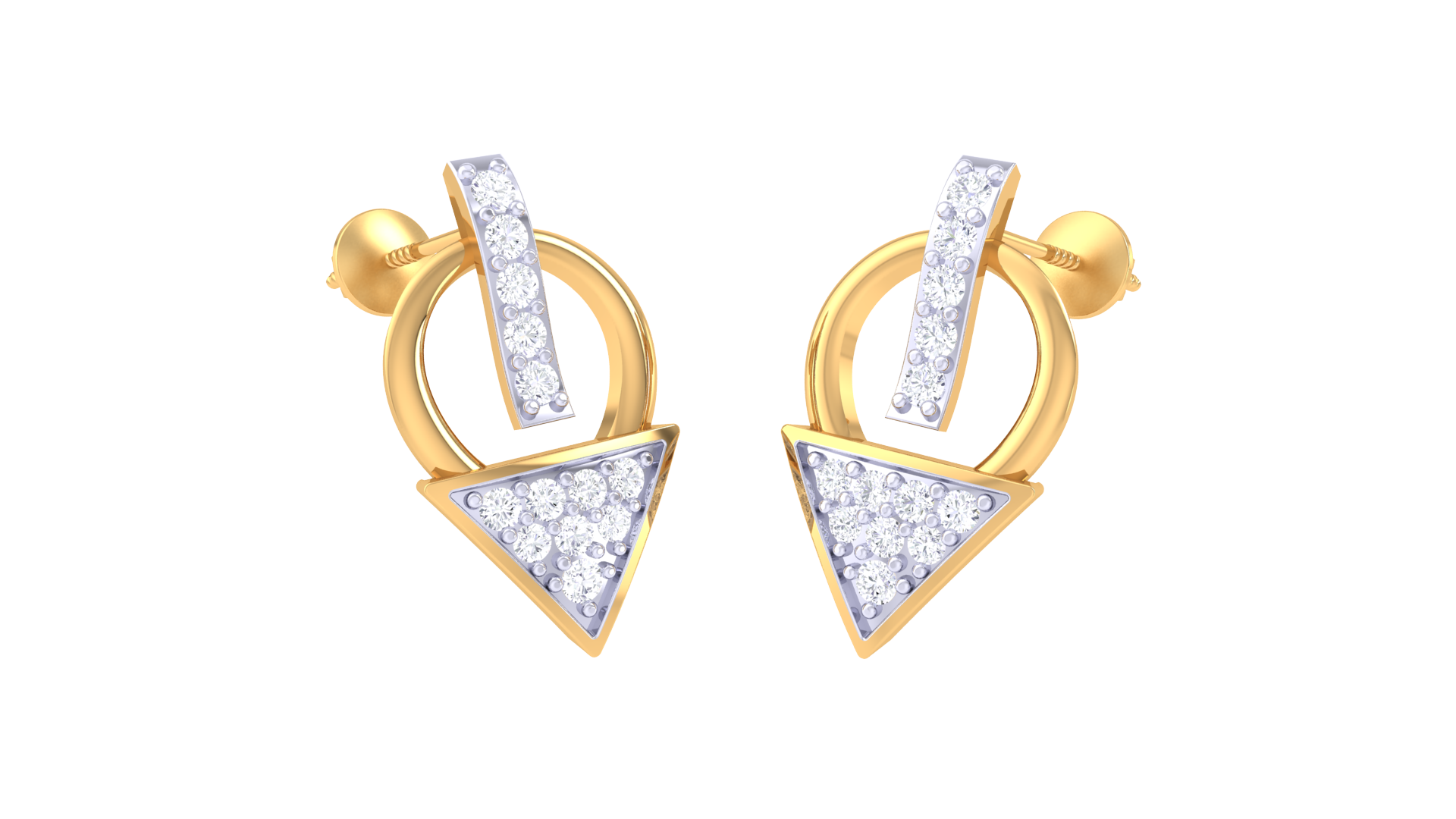 Royal Arrow Diamond Studded Earrings