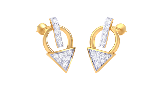 Royal Arrow Diamond Studded Earrings