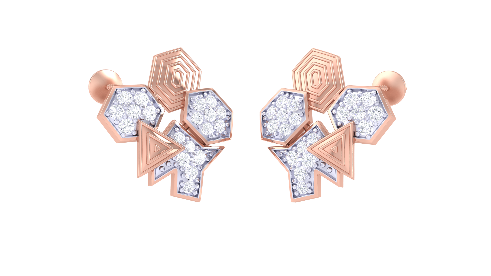 Celestial Geometric Luxe Drop Earrings