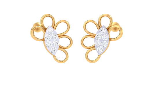 Marquise Center Loop Blossom Earrings