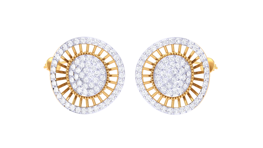 Elegant Circle Halo Shine Earrings