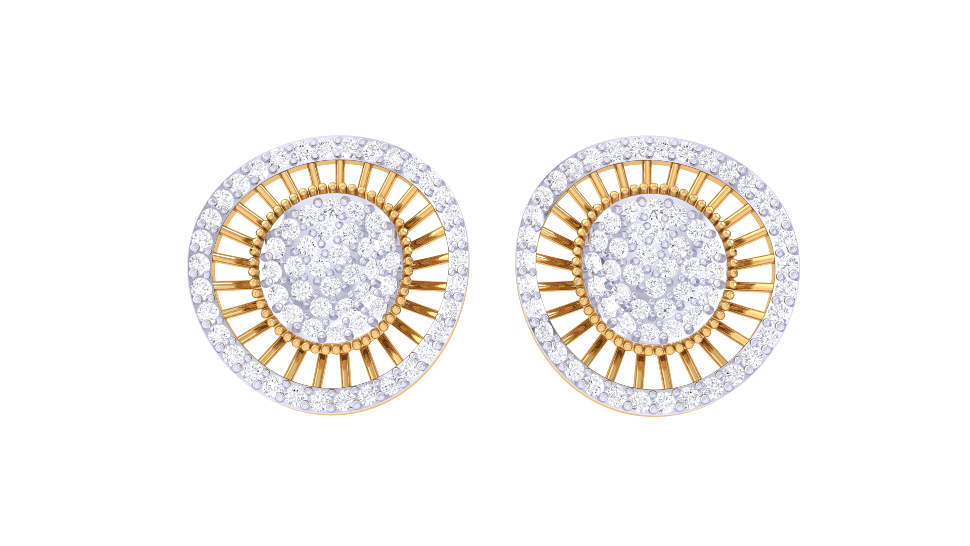 Elegant Circle Halo Shine Earrings