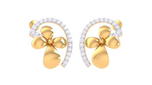 Glistening Trio Bloom Flow Earrings