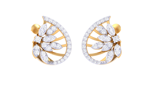Radiant Floral Layered Shine Earrings