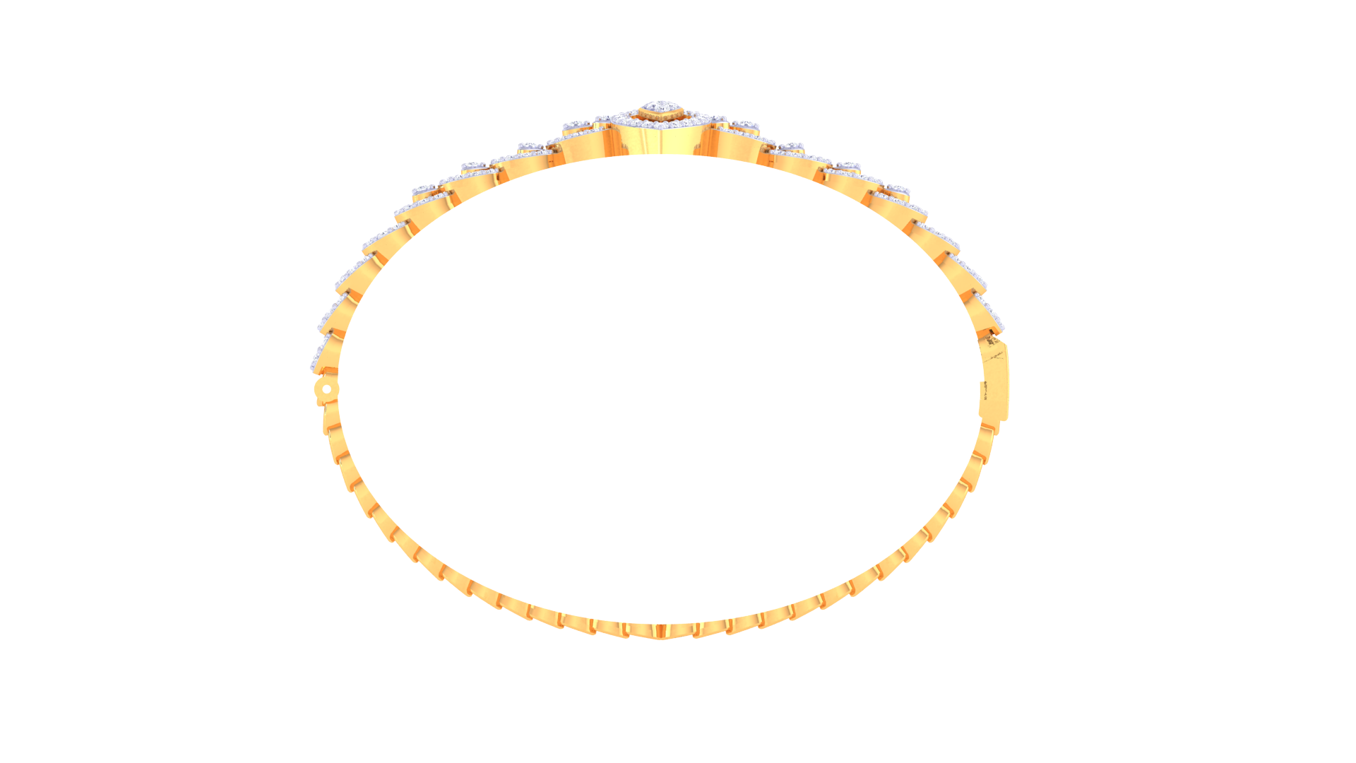 Elegant Dewdrop Motif Bangle
