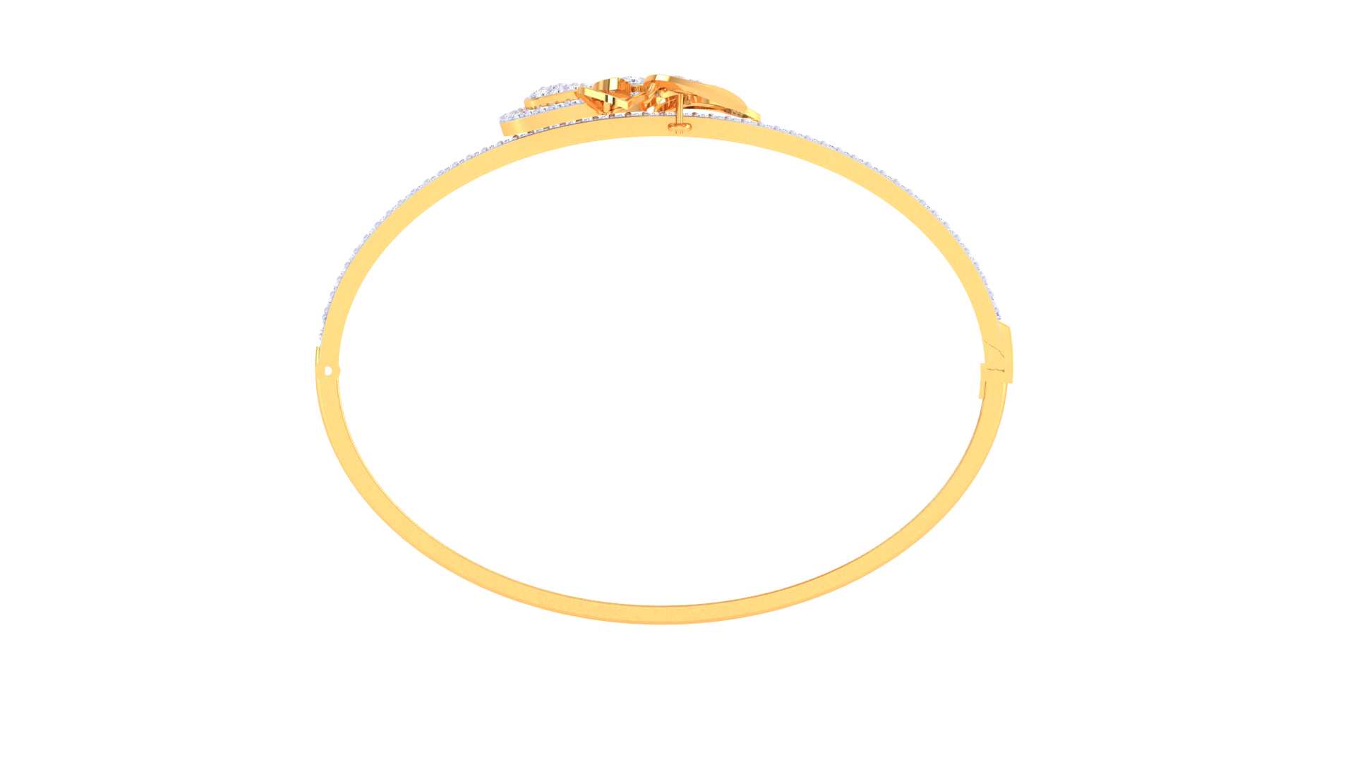 Petal Cluster Diamond Bangles