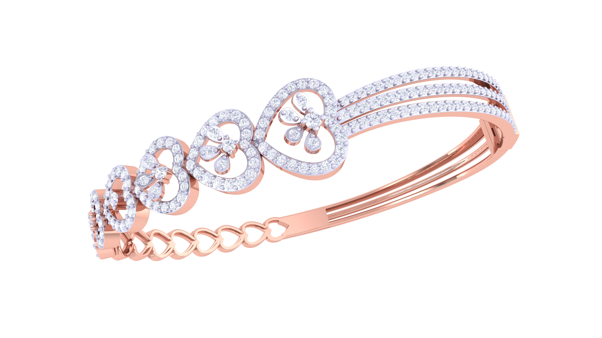 Heart Parade Diamond Bangles