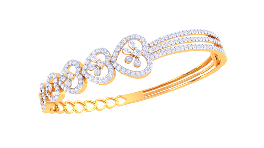Heart Parade Diamond Bangles