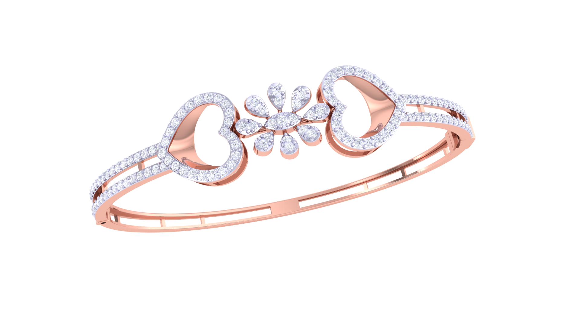 Romance Bloom Diamond Bangles