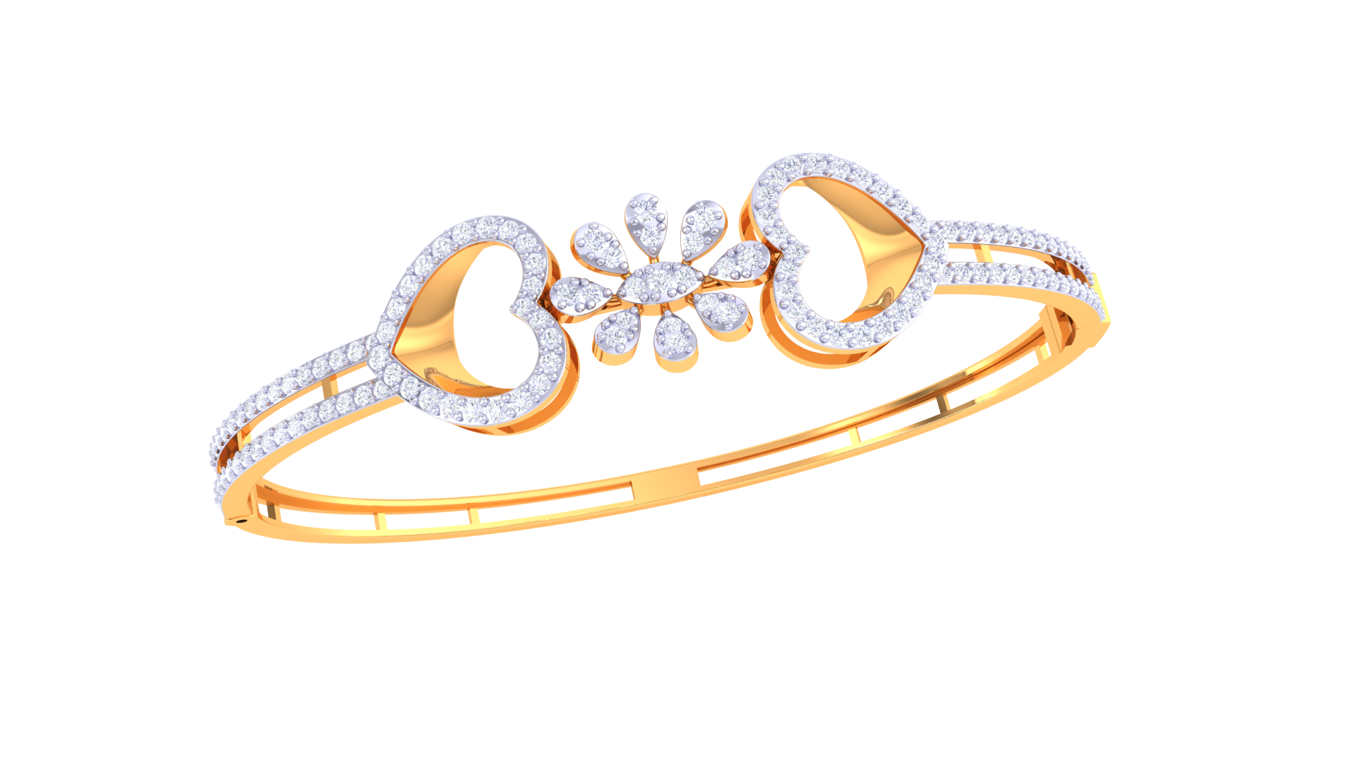 Romance Bloom Diamond Bangles