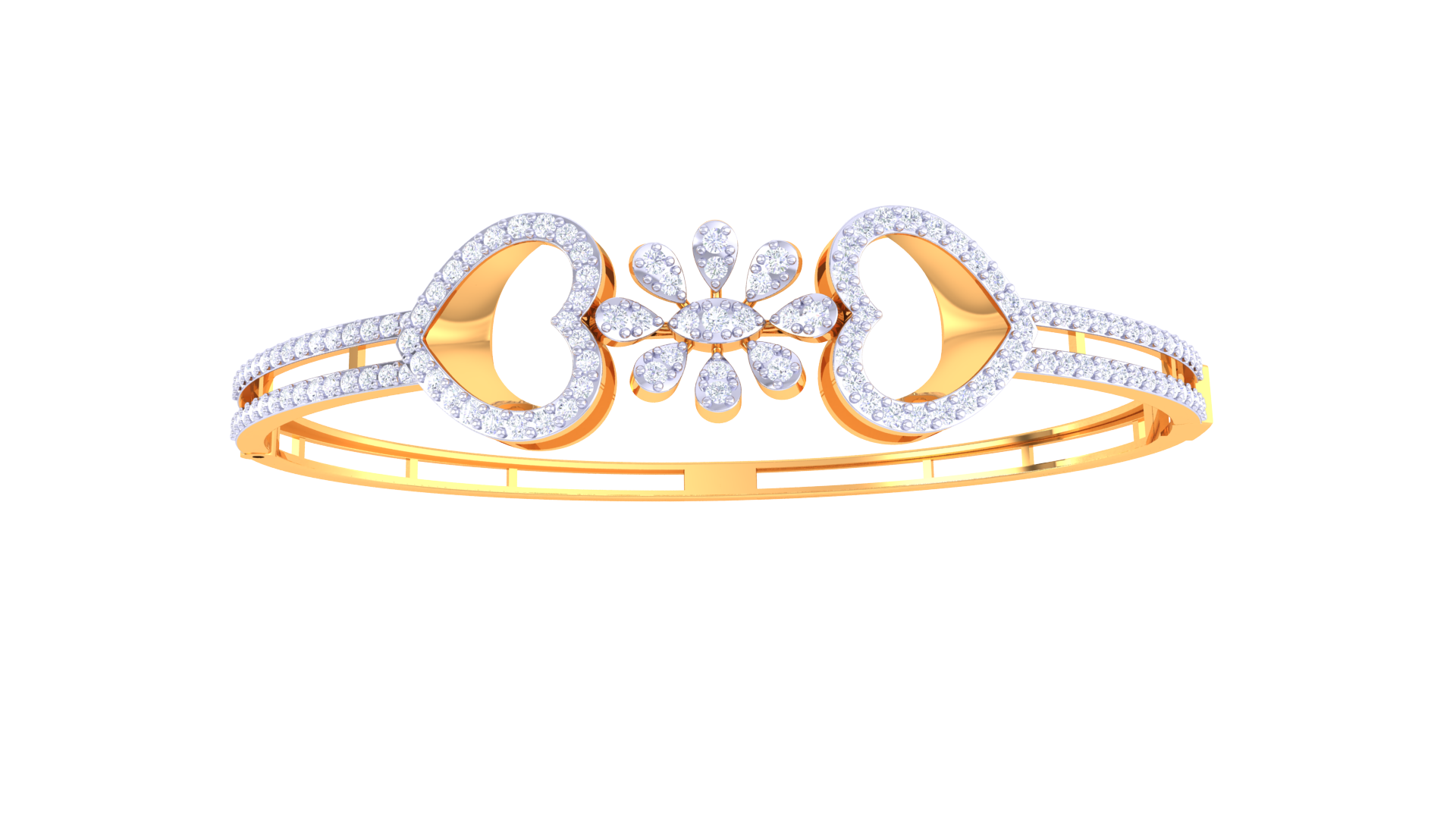 Romance Bloom Diamond Bangles