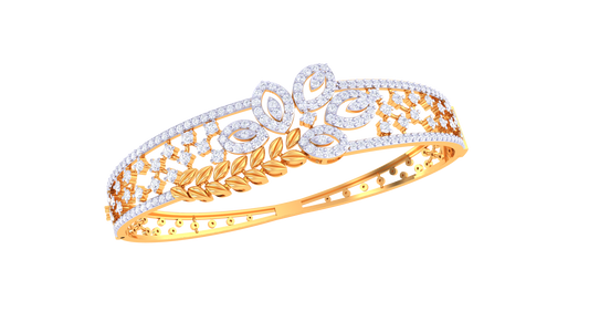 Openwork Shine Diamond Bangles