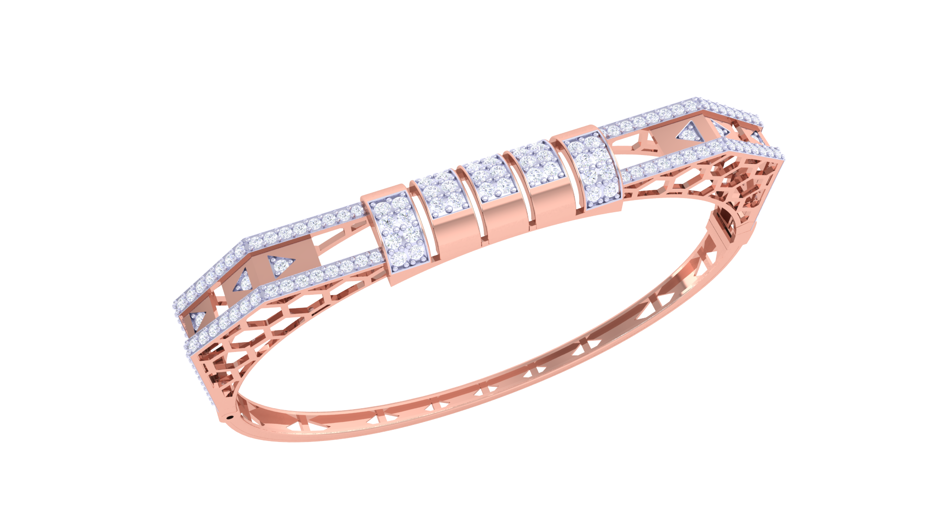 Patterned Shine Diamond Bangles