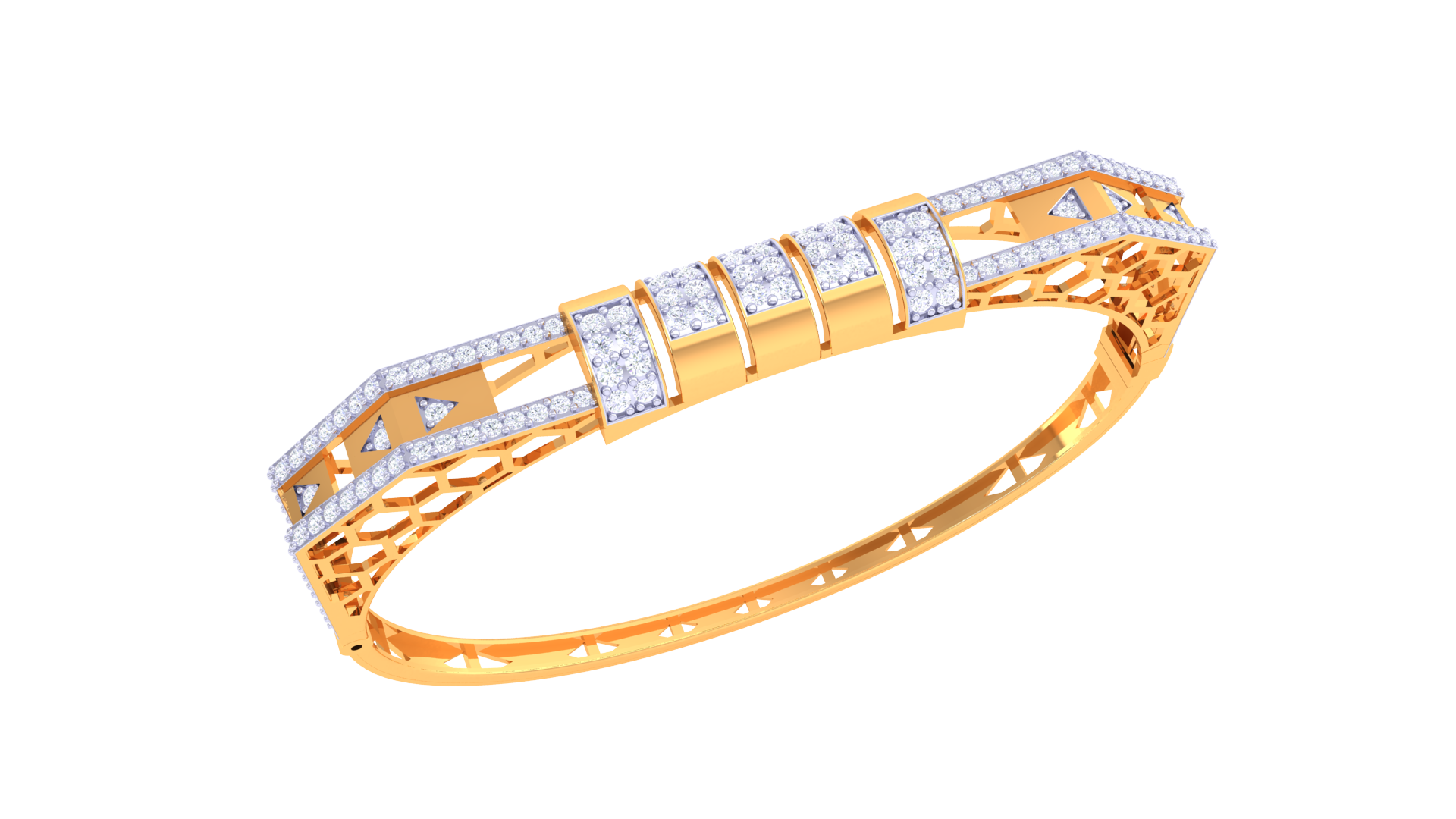 Patterned Shine Diamond Bangles
