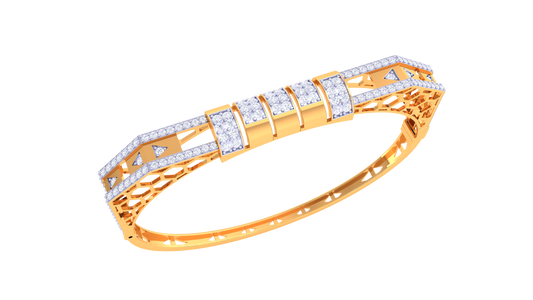Patterned Shine Diamond Bangles
