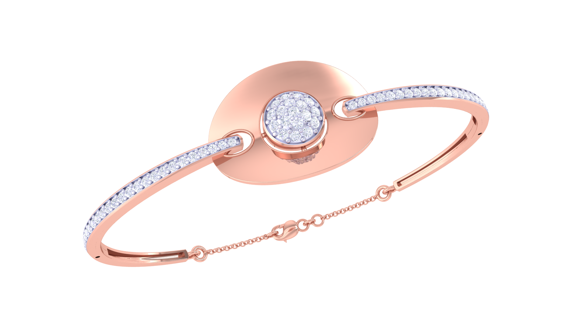 Circle Shine Diamond Bangles
