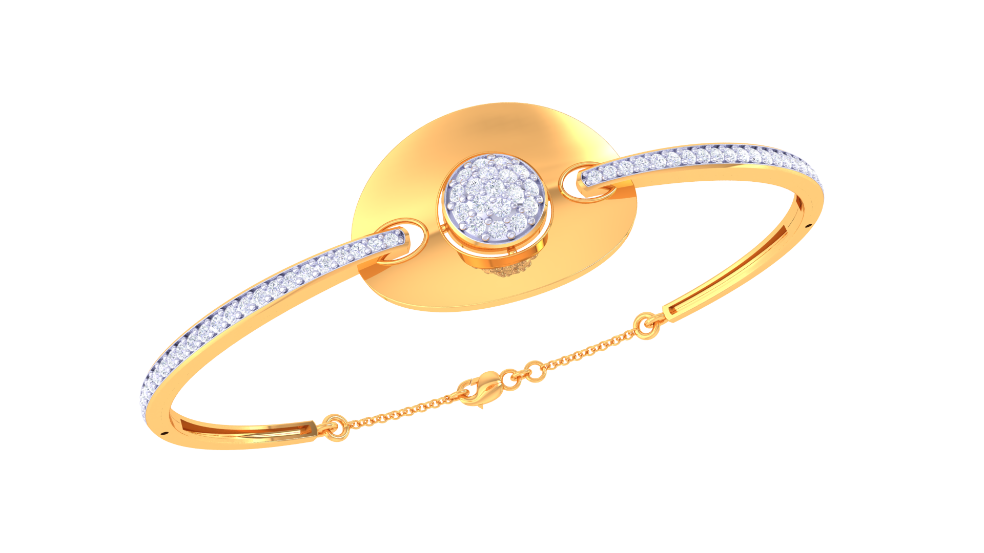 Circle Shine Diamond Bangles