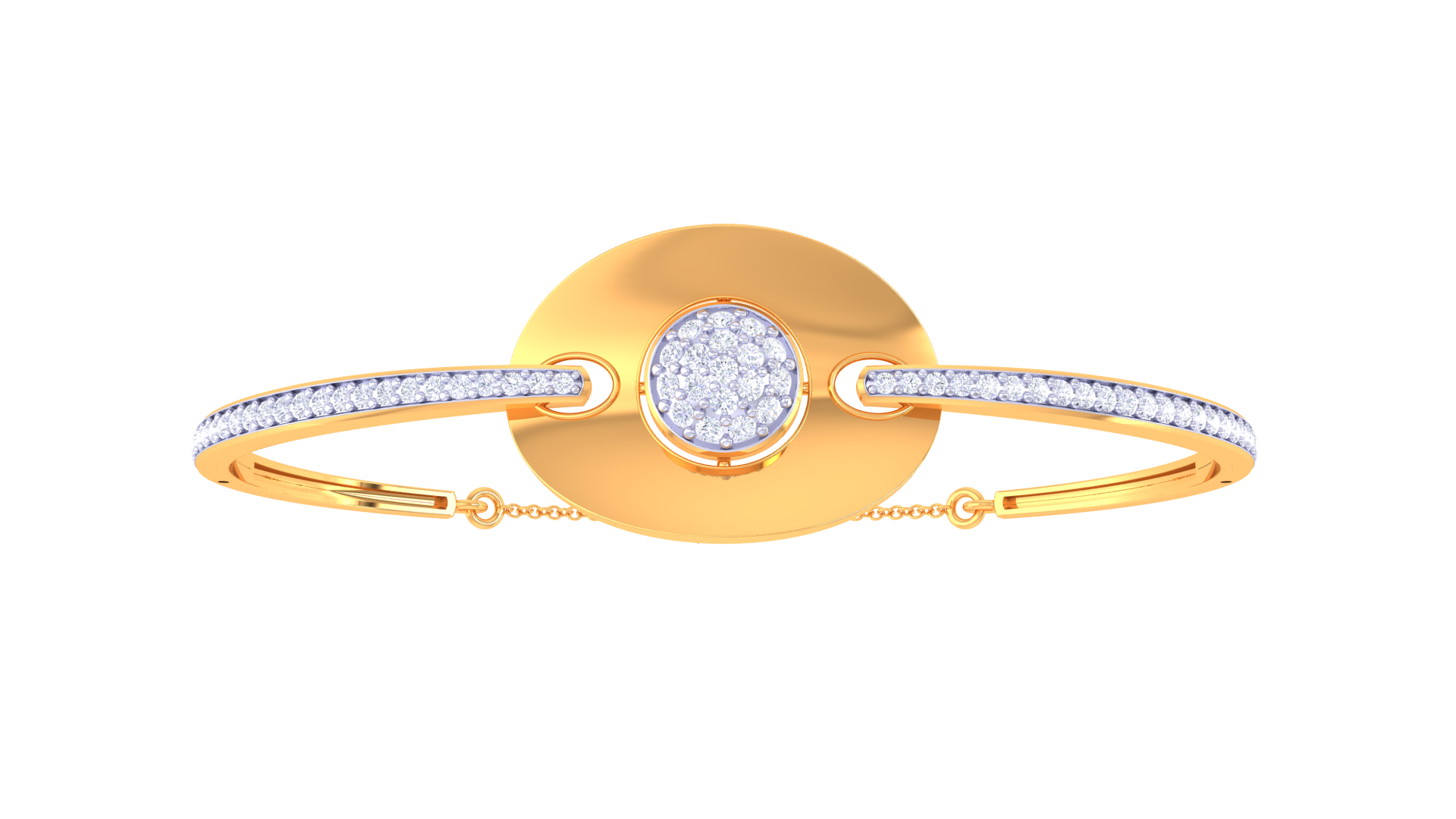 Circle Shine Diamond Bangles