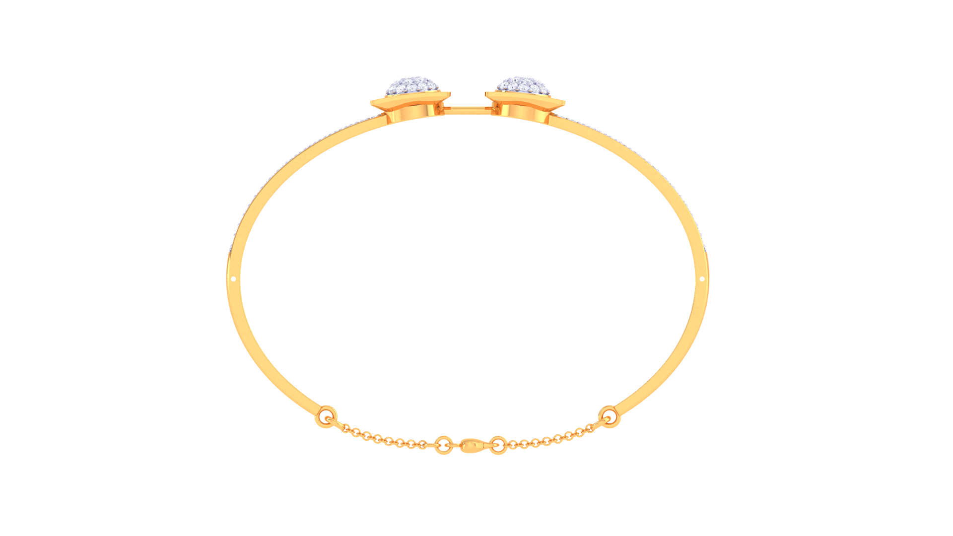 Square Duo Diamond Bangles