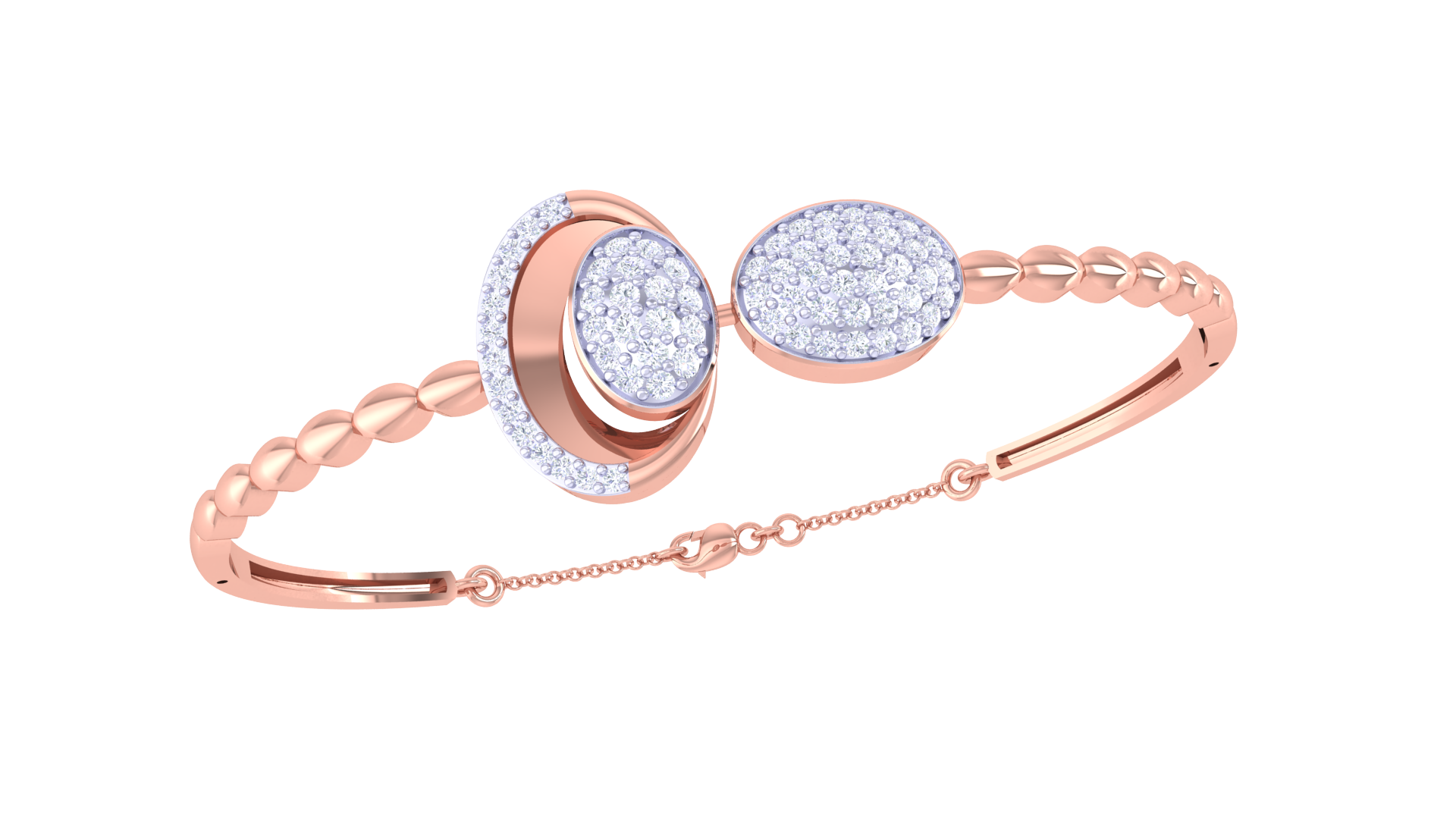 Twist Duo Diamond Bangles