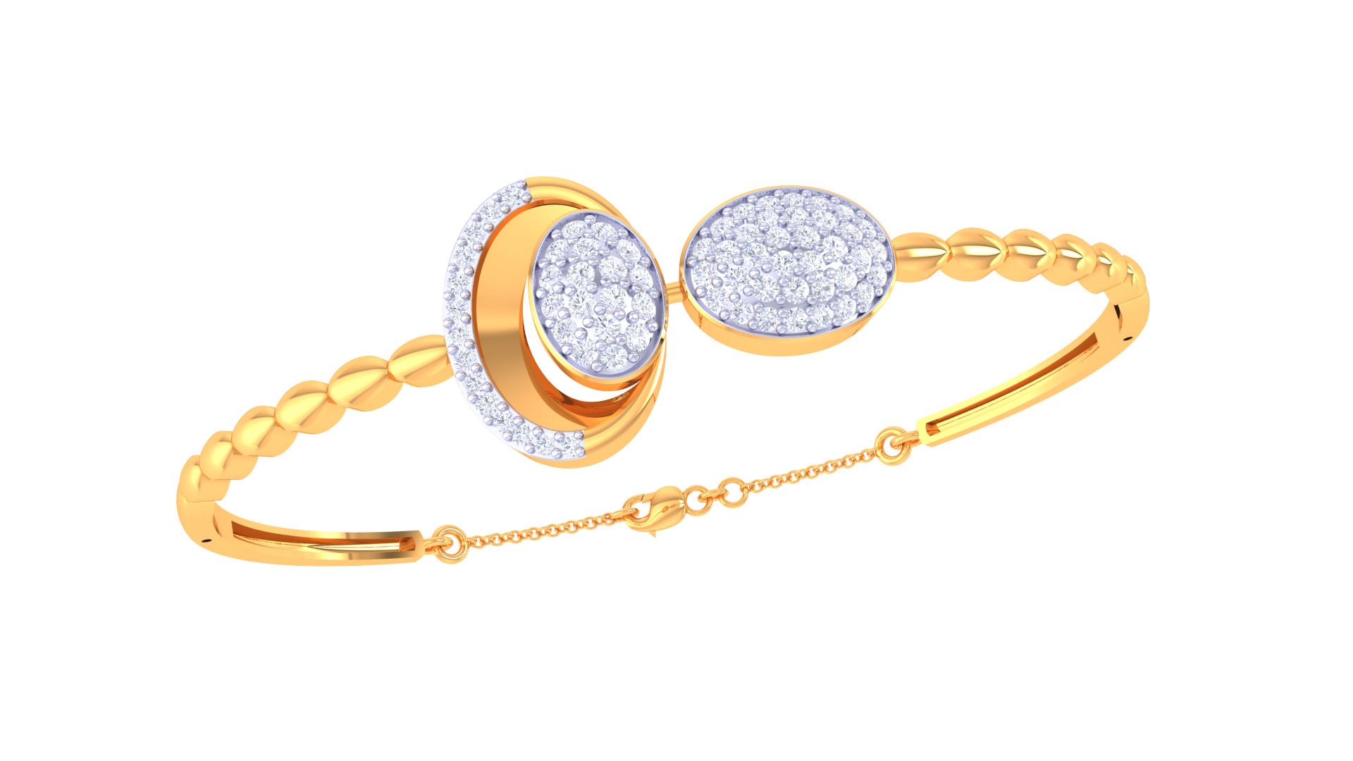 Twist Duo Diamond Bangles