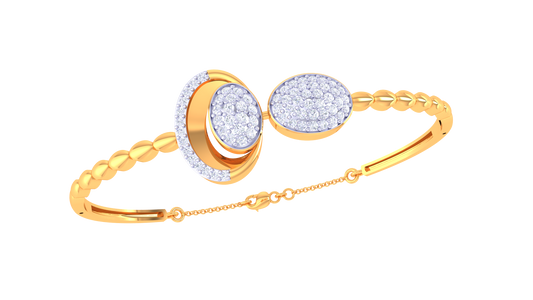 Twist Duo Diamond Bangles