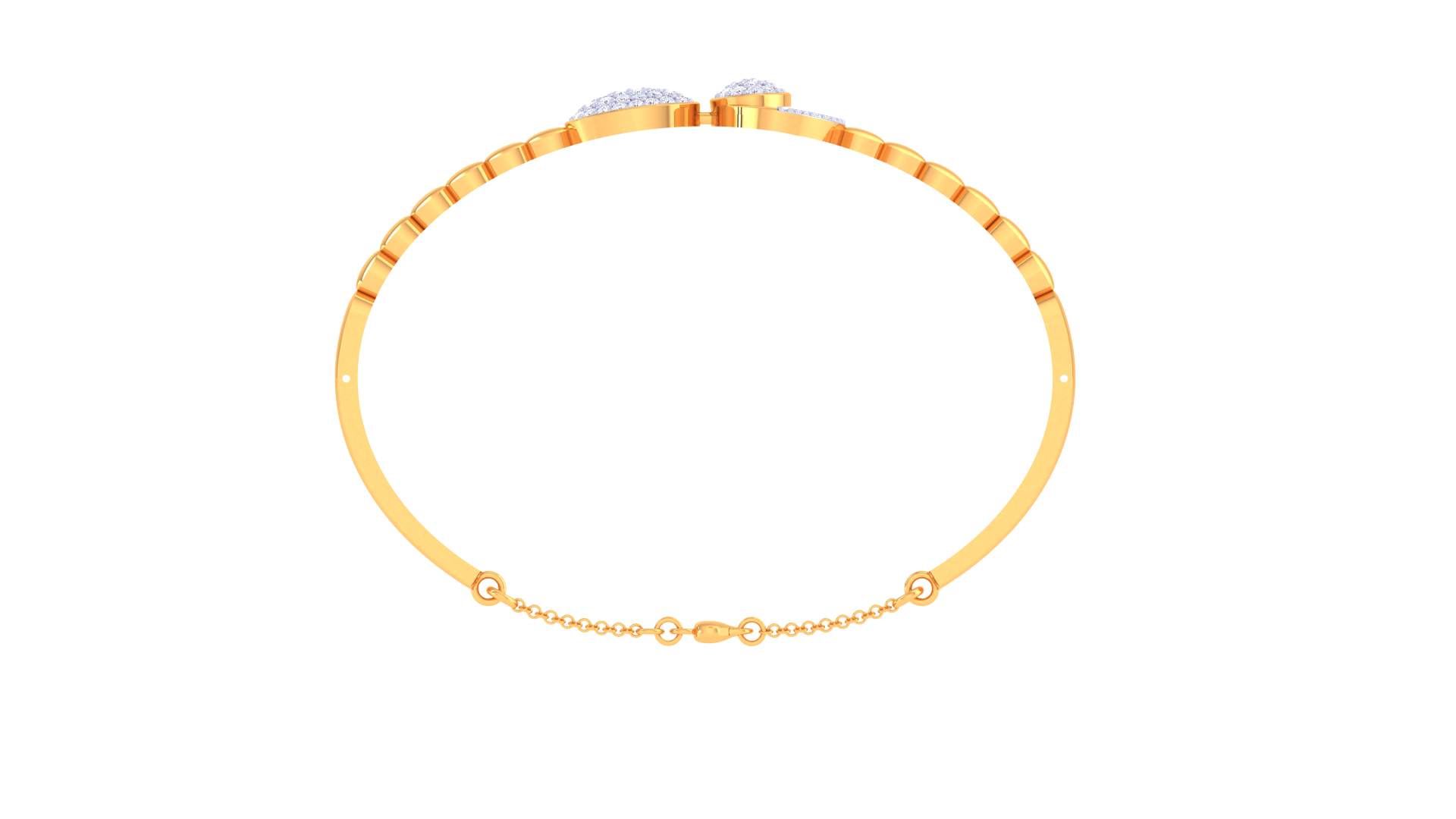 Twist Duo Diamond Bangles