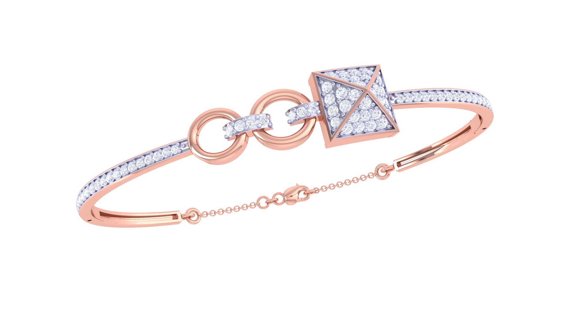 Sleek Charm Diamond Bangles