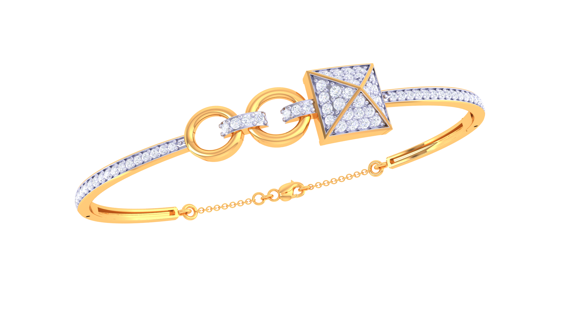Sleek Charm Diamond Bangles