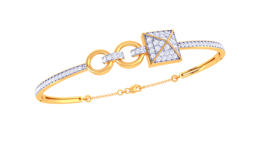 Sleek Charm Diamond Bangles