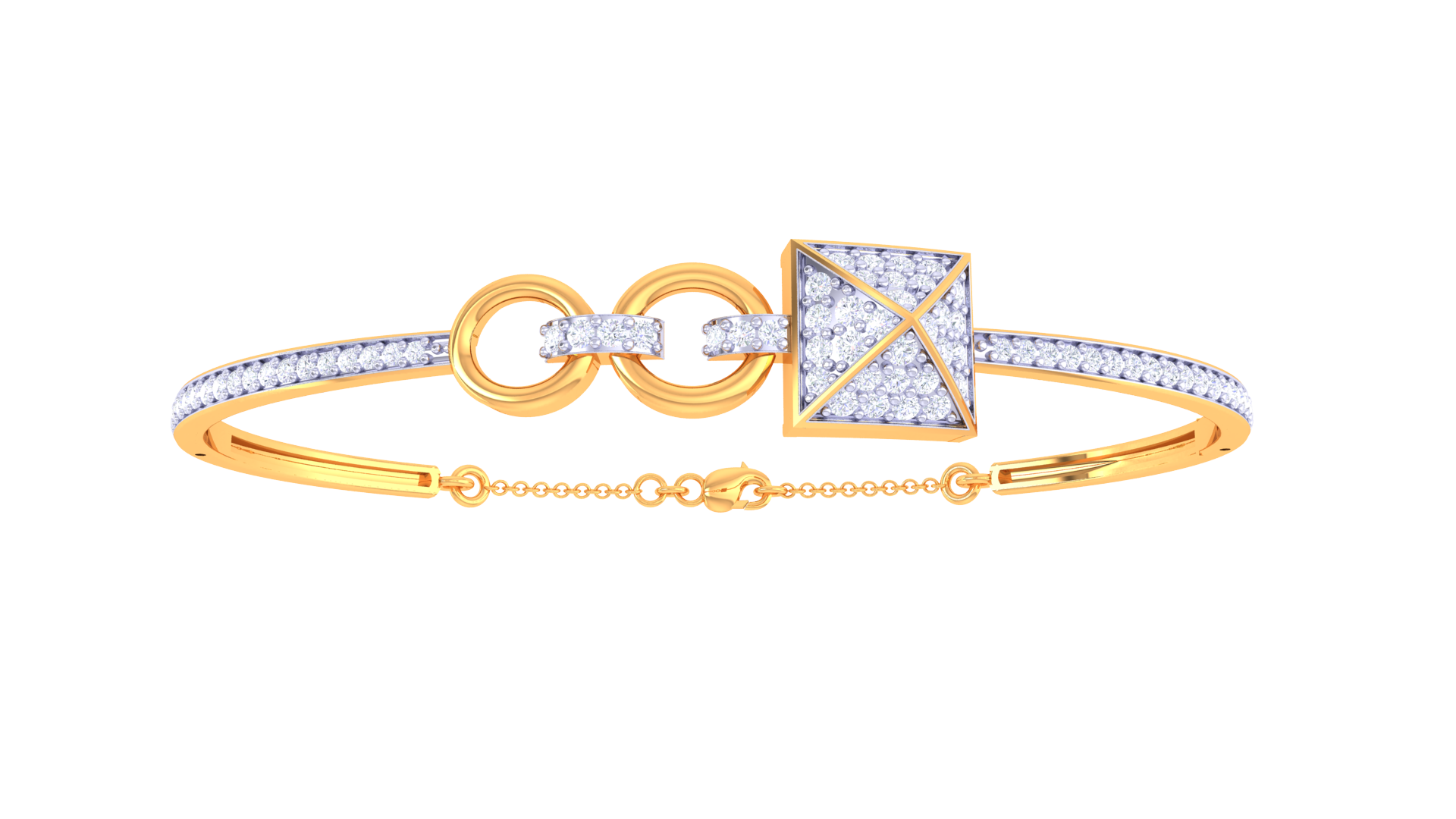 Sleek Charm Diamond Bangles