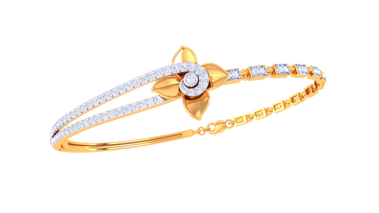 Petal Bloom Diamond Bangles