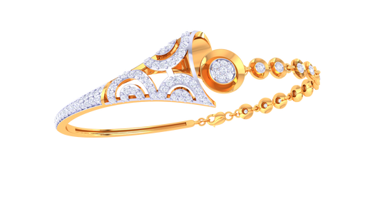 Triad Motif Diamond Bangles