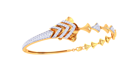 Triple Band Triangle Diamond Bangles